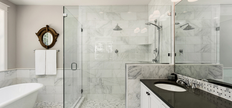 bathroom shower door installation in Coachella